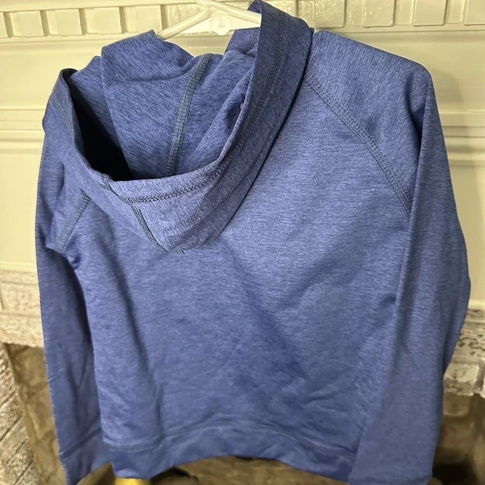 Vineyard Vines Boys Performance Hoodie Blue Graphic Logo Sweatshirt Size 5 NWT